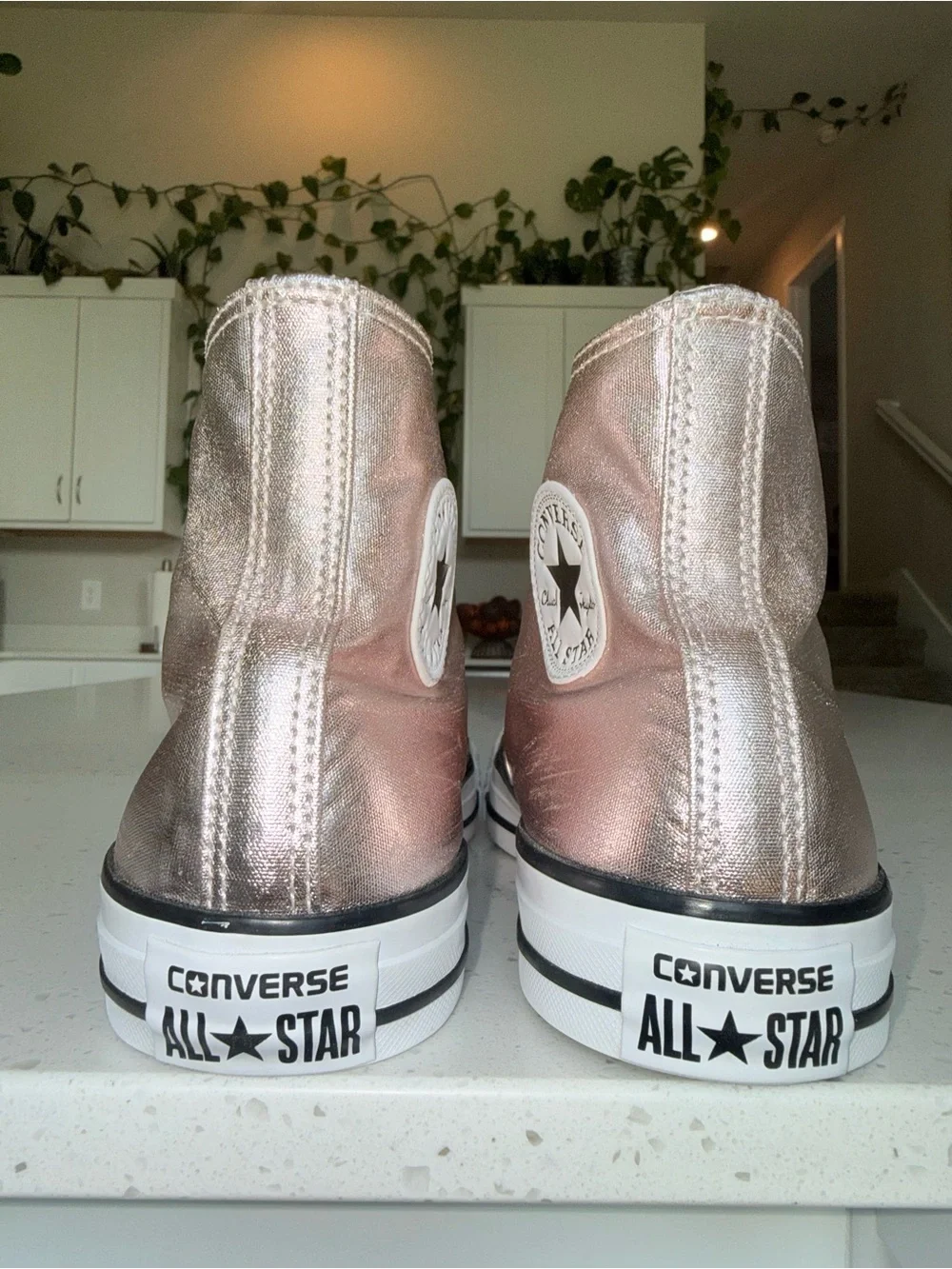 Converse Metallic Rose High Top Sneakers